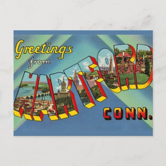 Tarjeta de felicitación Hartford Connecticut (Anverso)