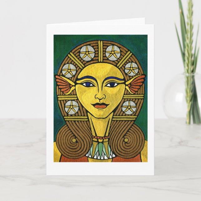Tarjeta de felicitación Hathor (Anverso)