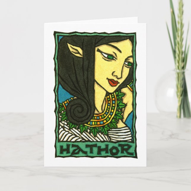 Tarjeta de felicitación Hathor (Anverso)