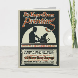Tarjeta de felicitación "Haz tu propia impresión"