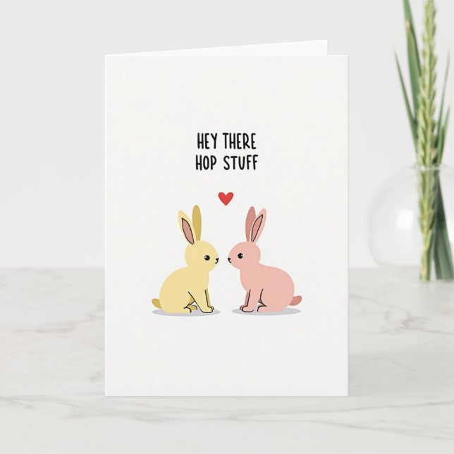 Tarjeta de Felicitación Heart Hop Stuff (Anverso)