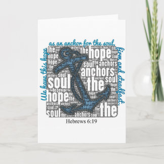 Tarjeta de felicitación - Hebreos 6:19