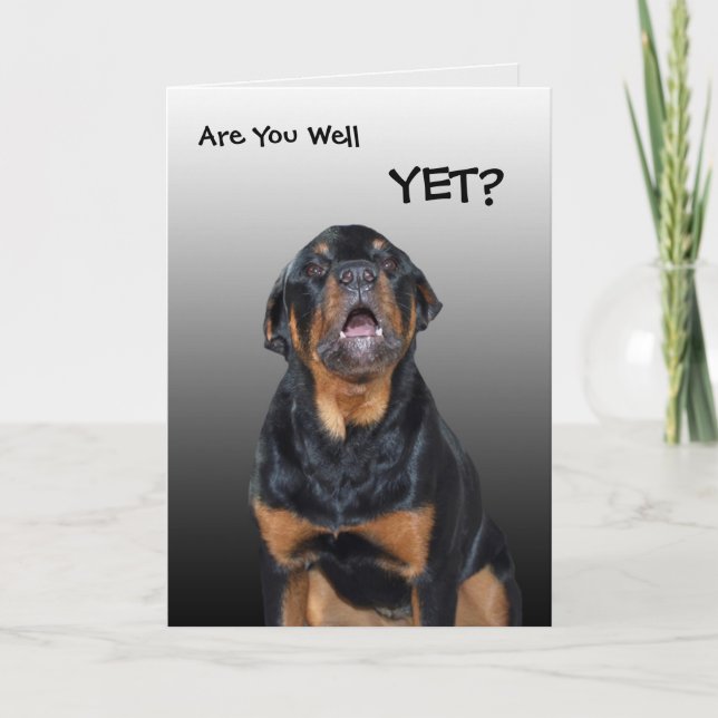 Tarjeta de felicitación Heidi "Get Well Soon" (Anverso)