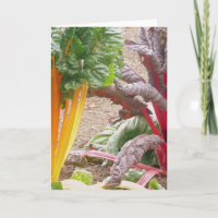 Tarjeta de felicitación hermosa de las verduras
