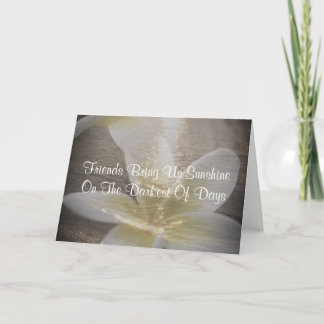 Tarjeta de felicitación hermosa del Plumeria de la