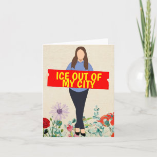 Tarjeta de felicitación Hielo fuera de mi ciudad
