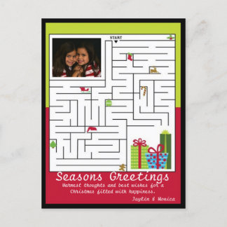 Tarjeta de felicitación Holiday Maze