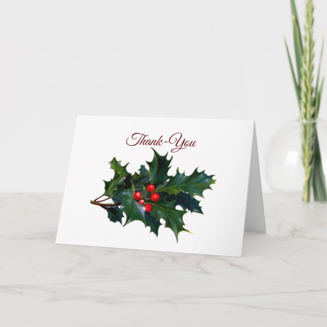 Tarjeta de felicitación Holly Holiday (Anverso)