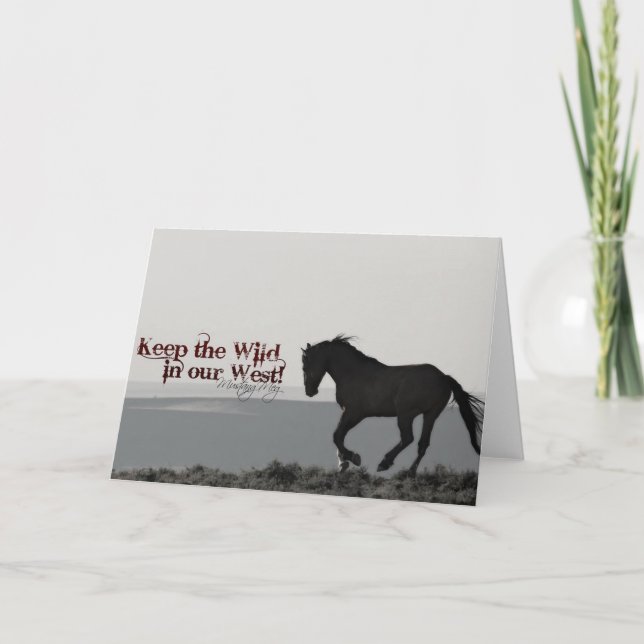 Tarjeta de felicitación "Honor". ¡Mantén lo salvaj (Anverso)