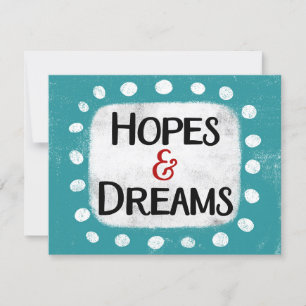 Tarjeta de felicitación Hopes & Dreams