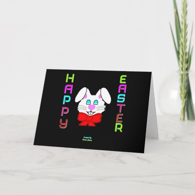 Tarjeta de Felicitación Horizontal de Pascua (Anverso)