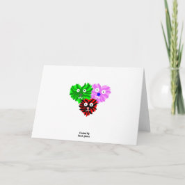 Tarjeta de felicitación horizontal estándar Heart