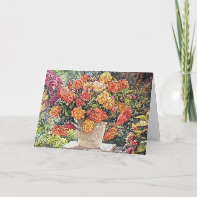 Tarjeta de felicitación Hot Begonia (Anverso)