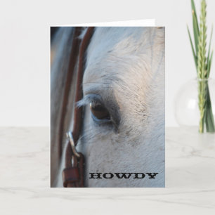 Tarjeta de felicitación Howdy Horse