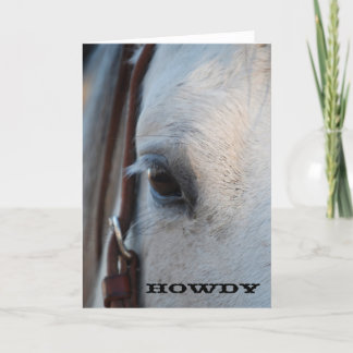 Tarjeta de felicitación Howdy Horse