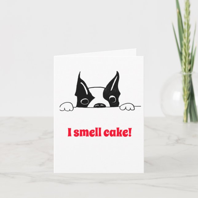 tarjeta de felicitación huelo pastel (Anverso)