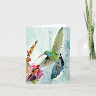 Tarjeta de felicitación Hummingbird BLANK