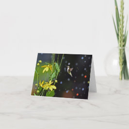Tarjeta de felicitación Hummingbird Blank