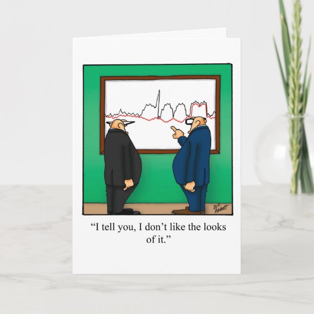 Tarjeta de felicitación Humor Blank de la oficina  (Anverso)