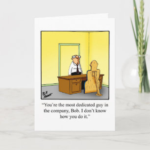 Tarjeta de felicitación Humor Blank de la oficina
