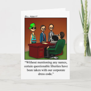 Tarjeta de felicitación Humor Blank de la oficina