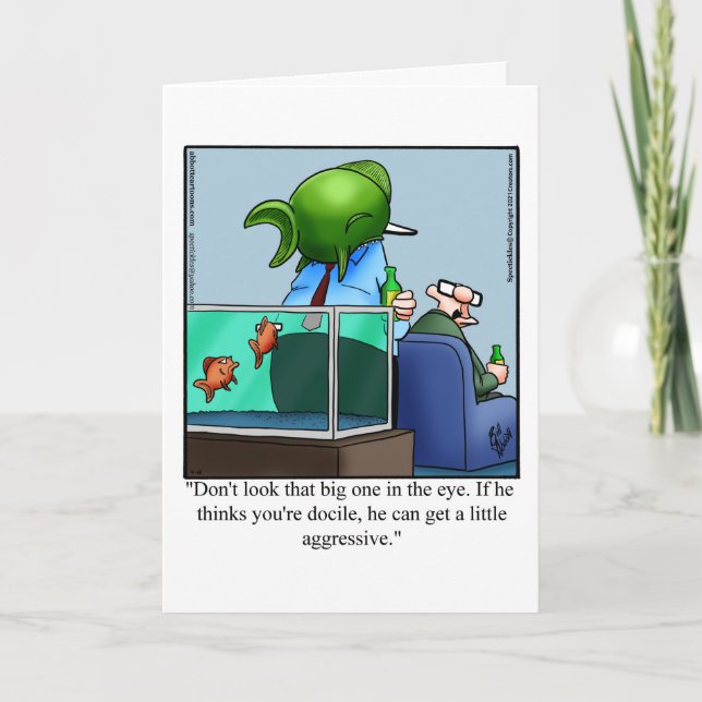 Tarjeta de felicitación Humor Blank del propietari (Anverso)