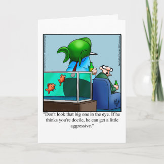 Tarjeta de felicitación Humor Blank del propietari