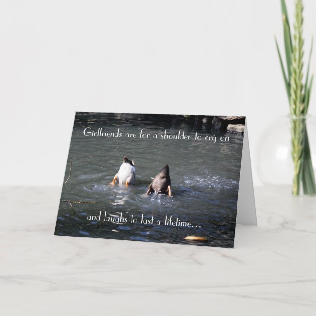 Tarjeta de felicitación - Humor de amistad (Anverso)