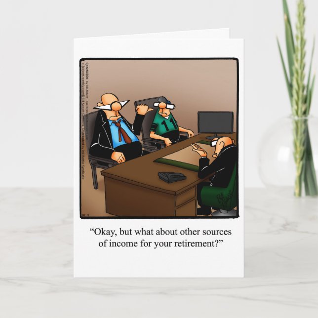 Tarjeta de felicitación Humor para Jubilación "Spe (Anverso)