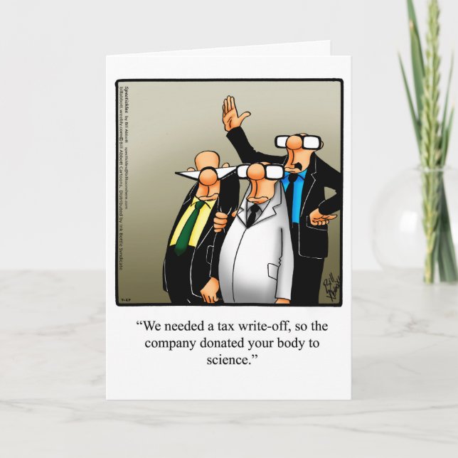 Tarjeta de felicitación Humor para Jubilación "Spe (Anverso)