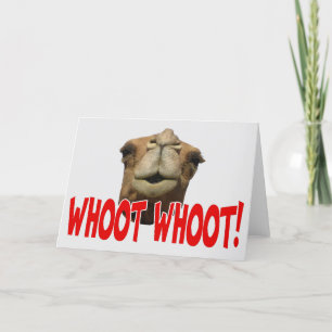 Tarjeta de felicitación Hump Day Camel Whoot Whot