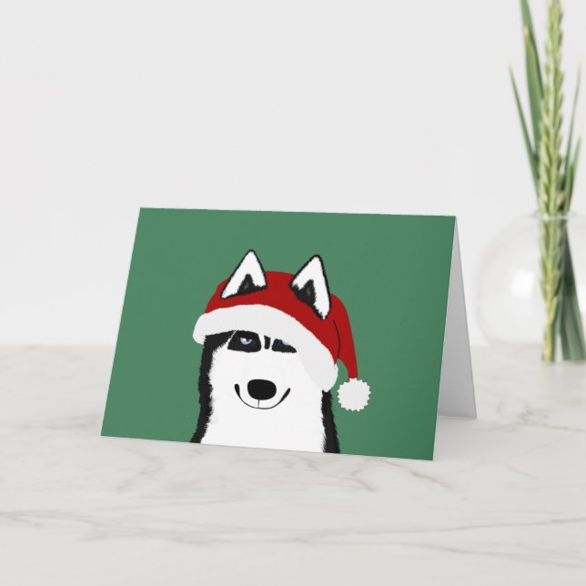 Tarjeta de Felicitación Husky (Anverso)