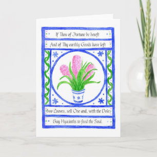 Tarjeta de felicitación 'Hyacinths'