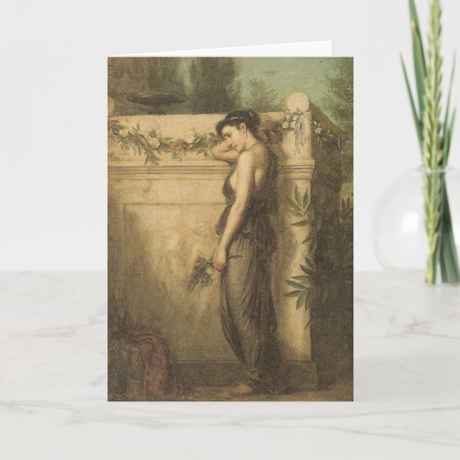 Tarjeta de felicitación ida, pero no olvidada (Anverso)