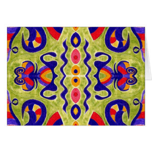 Tarjeta de felicitación ideal del aguacate