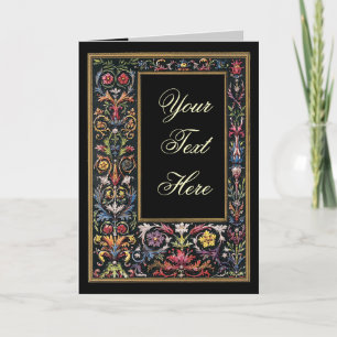 Tarjeta de felicitación iluminada gótica personali