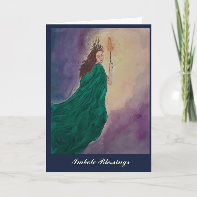 Tarjeta de felicitación Imbolc (Anverso)