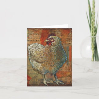 Tarjeta de felicitación impresionante del pollo