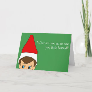 Tarjeta de felicitación inadecuada del duende