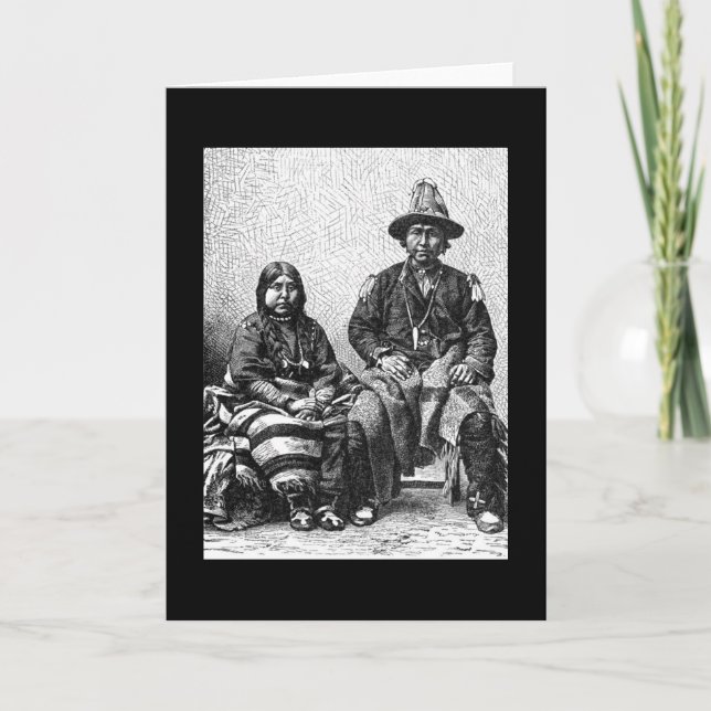 Tarjeta de felicitación india americana (Anverso)