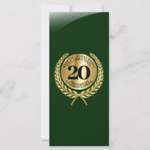 Tarjeta de felicitación individual en el aniversar