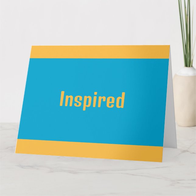 Tarjeta de felicitación inspirada (Anverso)