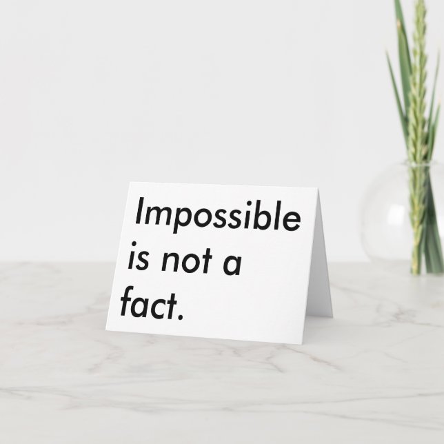 Tarjeta de felicitación - inspiradora (Anverso)