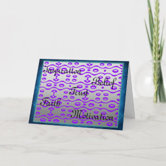 Tarjeta de felicitación inspiradora
