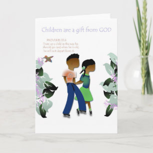 Tarjeta de felicitación inspiradora