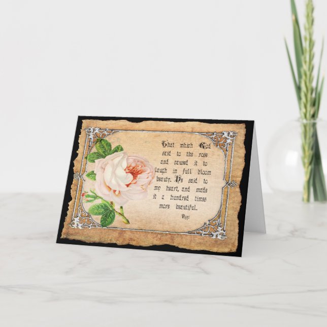 Tarjeta de felicitación inspiradora (Anverso)