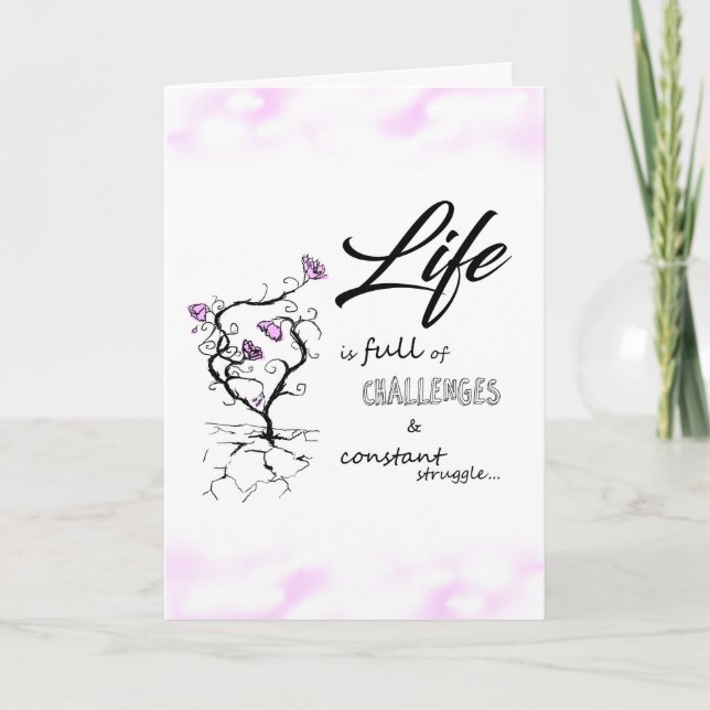 Tarjeta de felicitación inspiradora (Anverso)