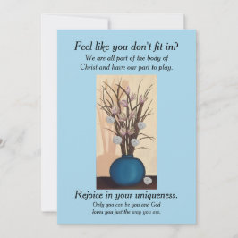 Tarjeta de felicitación inspiradora