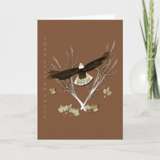 Tarjeta de felicitación inspiradora con escritura