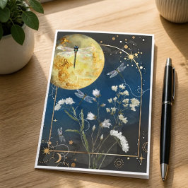 Tarjeta de felicitación inspiradora de libélula so